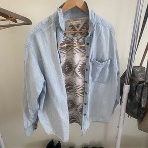 Free People oversized button up